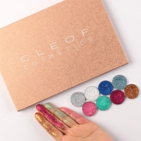 Cleof Cosmetics - яркая палитра глиттеров