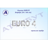 Авто наклейка EURO 4 на облицовку авто КАМАЗ.